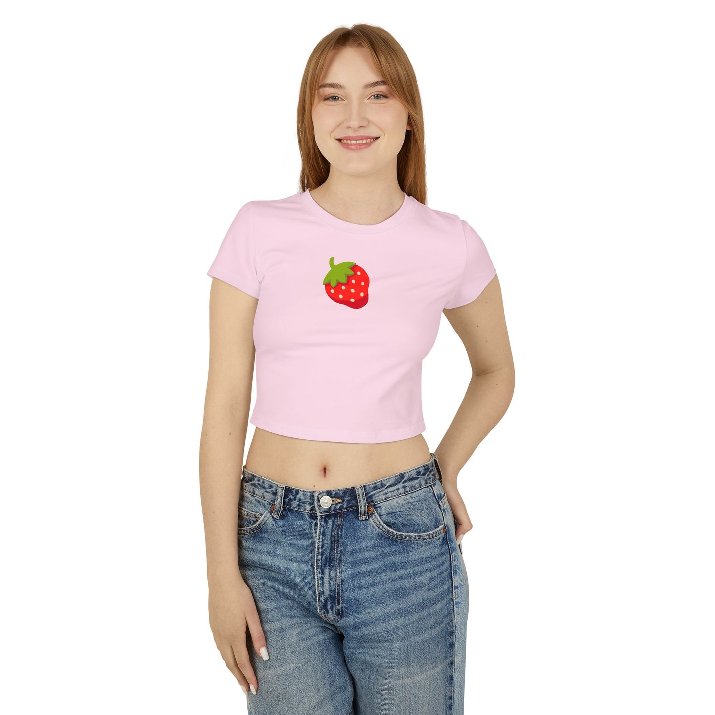 Strawberry Emoji Organic Cotton Baby Tee