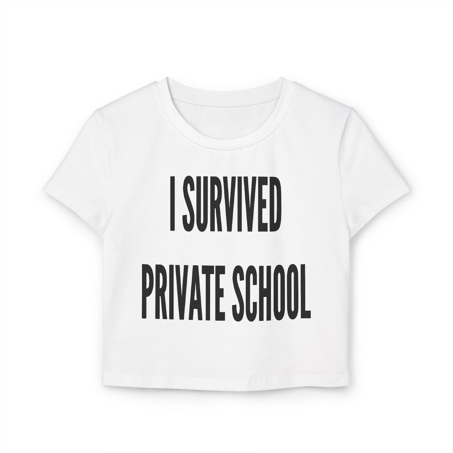I Survived Private School Organic Cotton Baby Tee