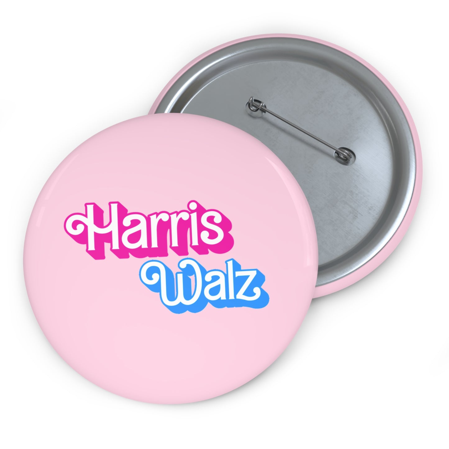 Harris Walz Pink Pin Button
