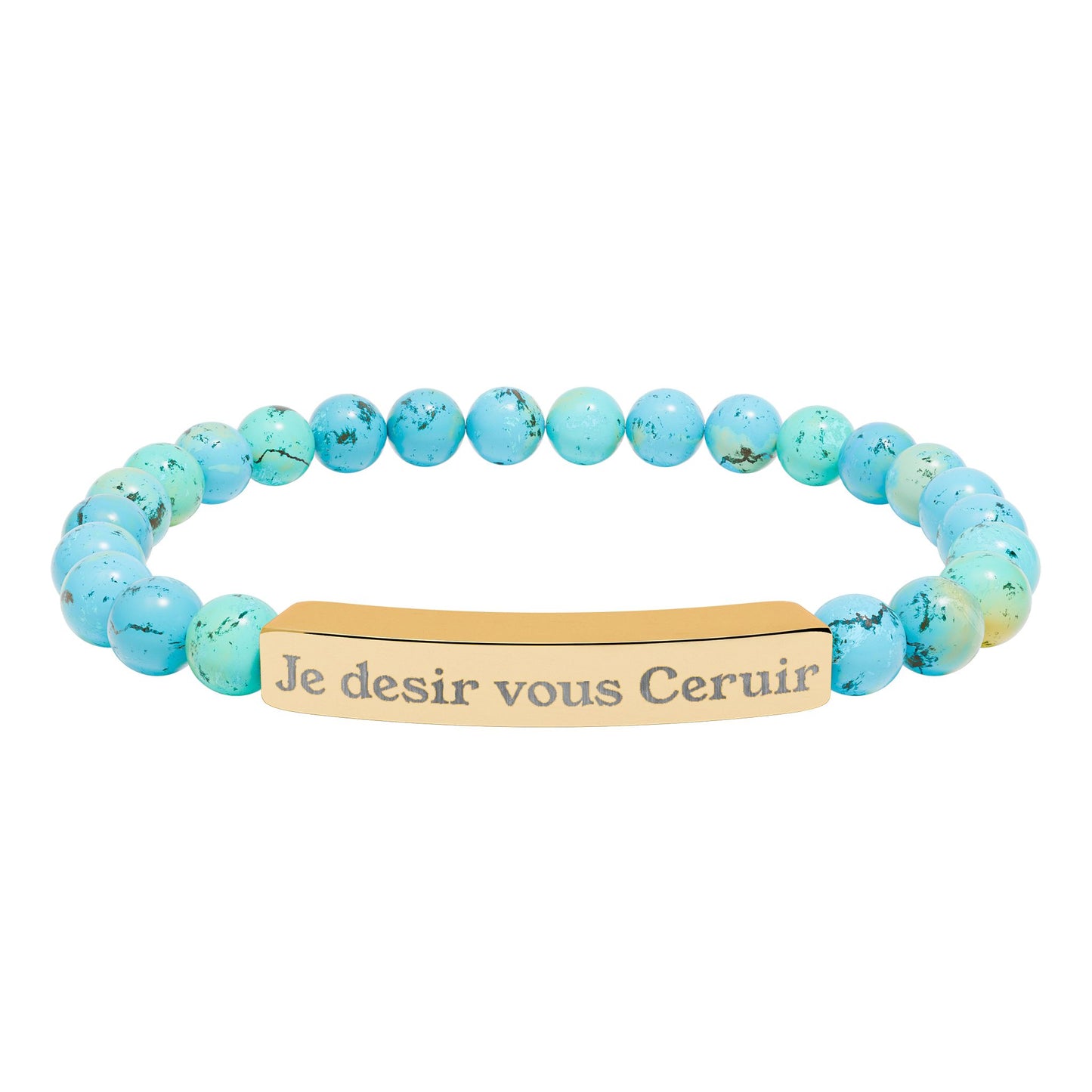 Je desir vous Ceruir Natural Stone Bead Bracelet