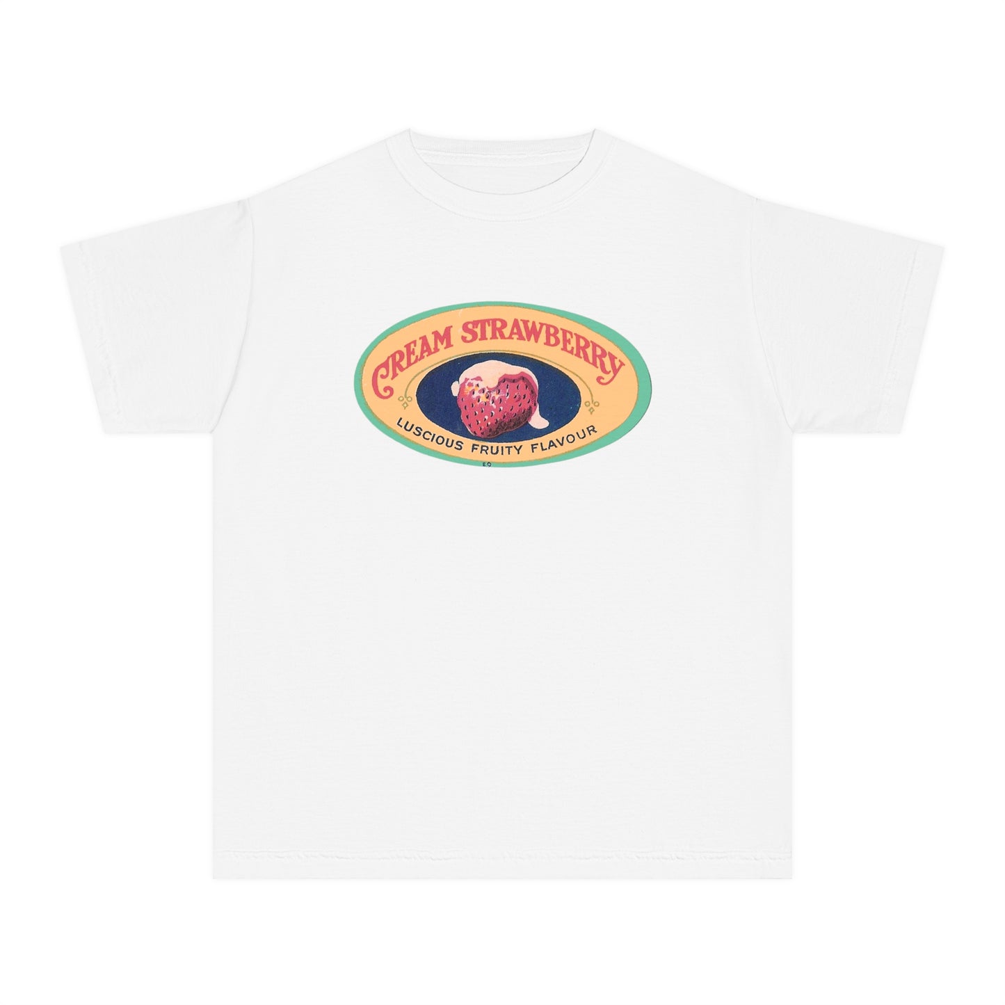 Cream Strawberry Baby Tee