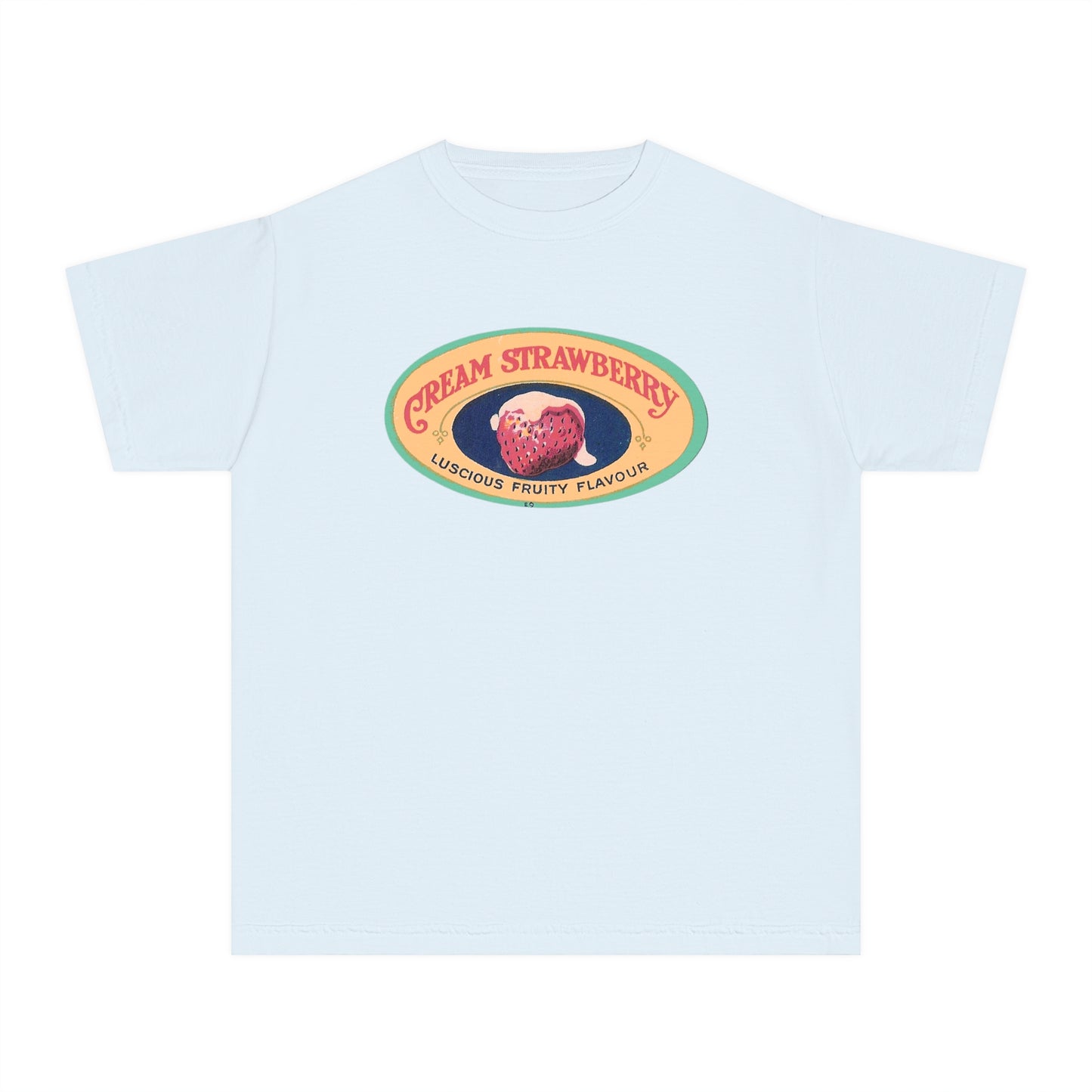 Cream Strawberry Baby Tee