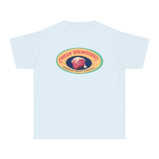Cream Strawberry Baby Tee