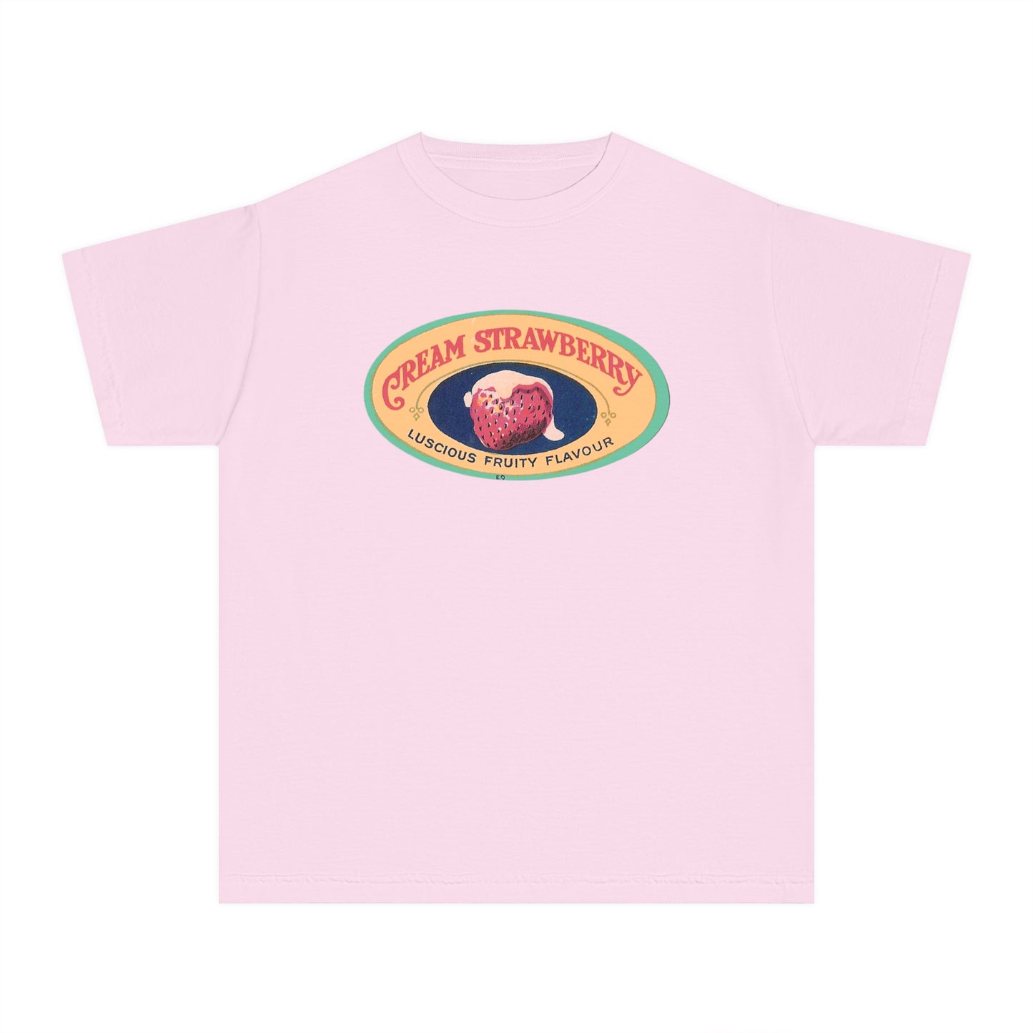 Cream Strawberry Baby Tee