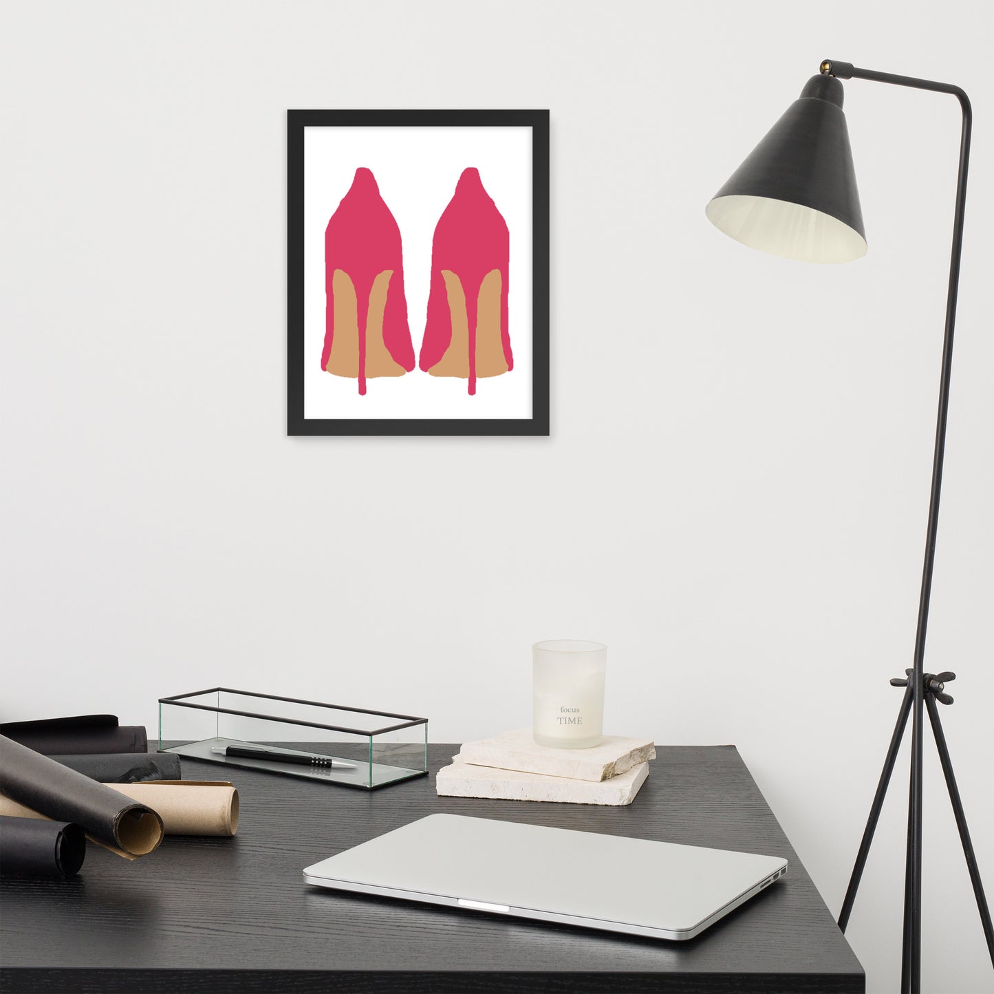 Pink High Heels Framed Print