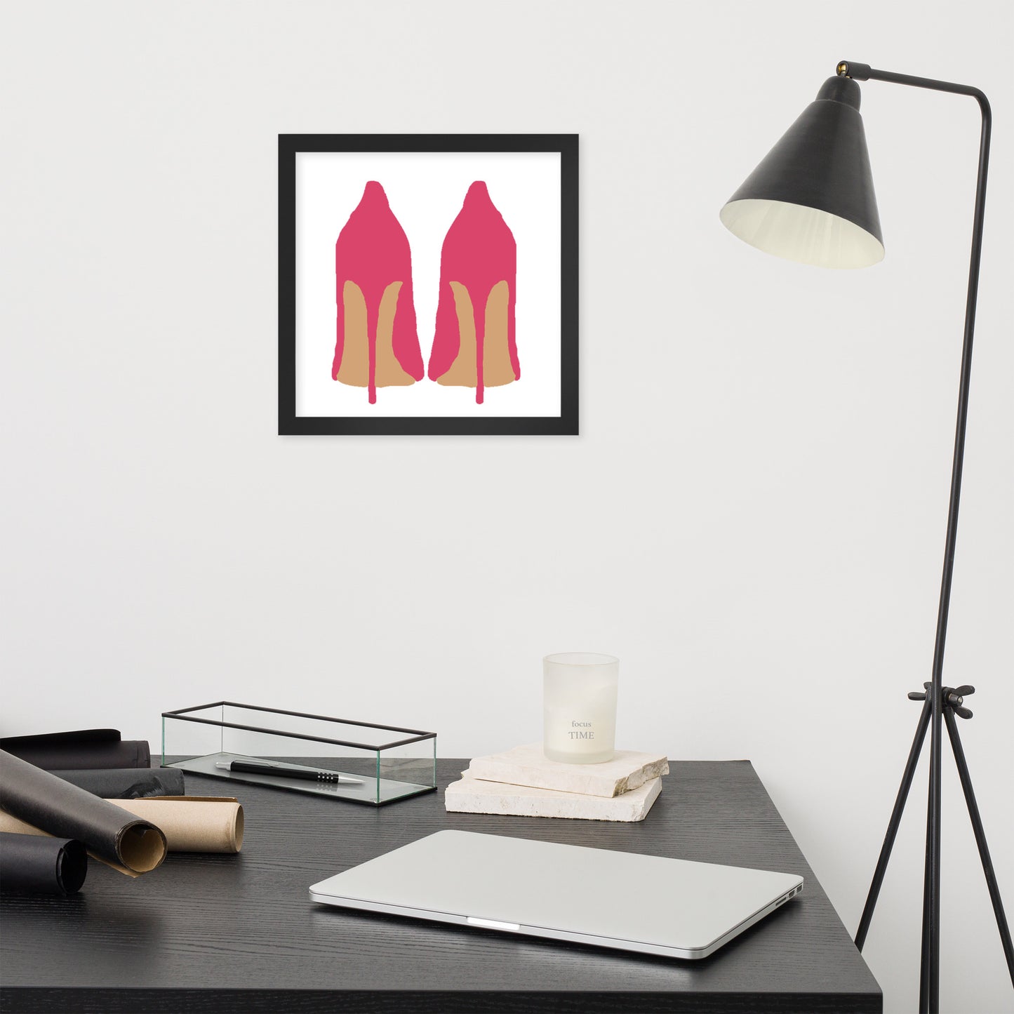 Pink High Heels Framed Print
