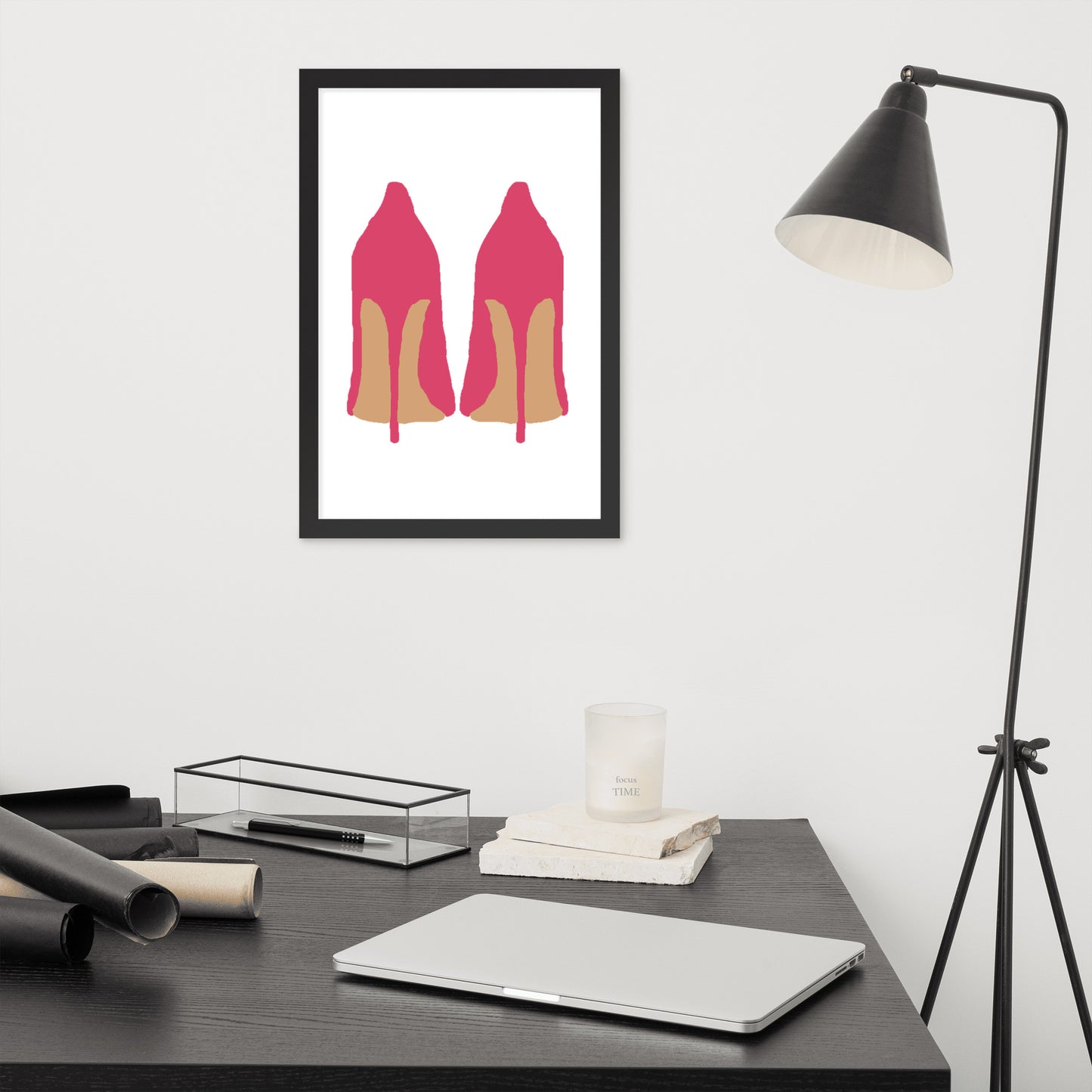 Pink High Heels Framed Print
