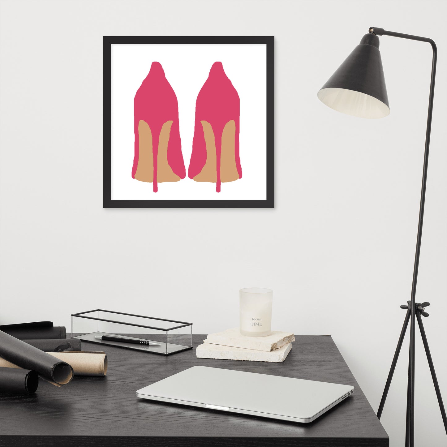 Pink High Heels Framed Print