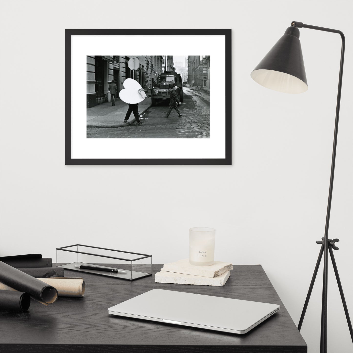 Man Carrying A Heart Photo Print