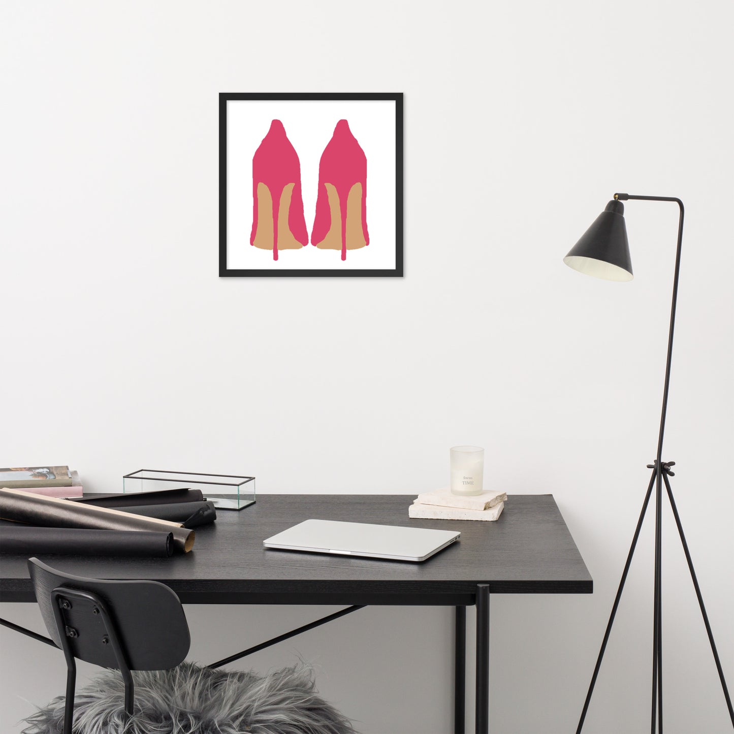 Pink High Heels Framed Print