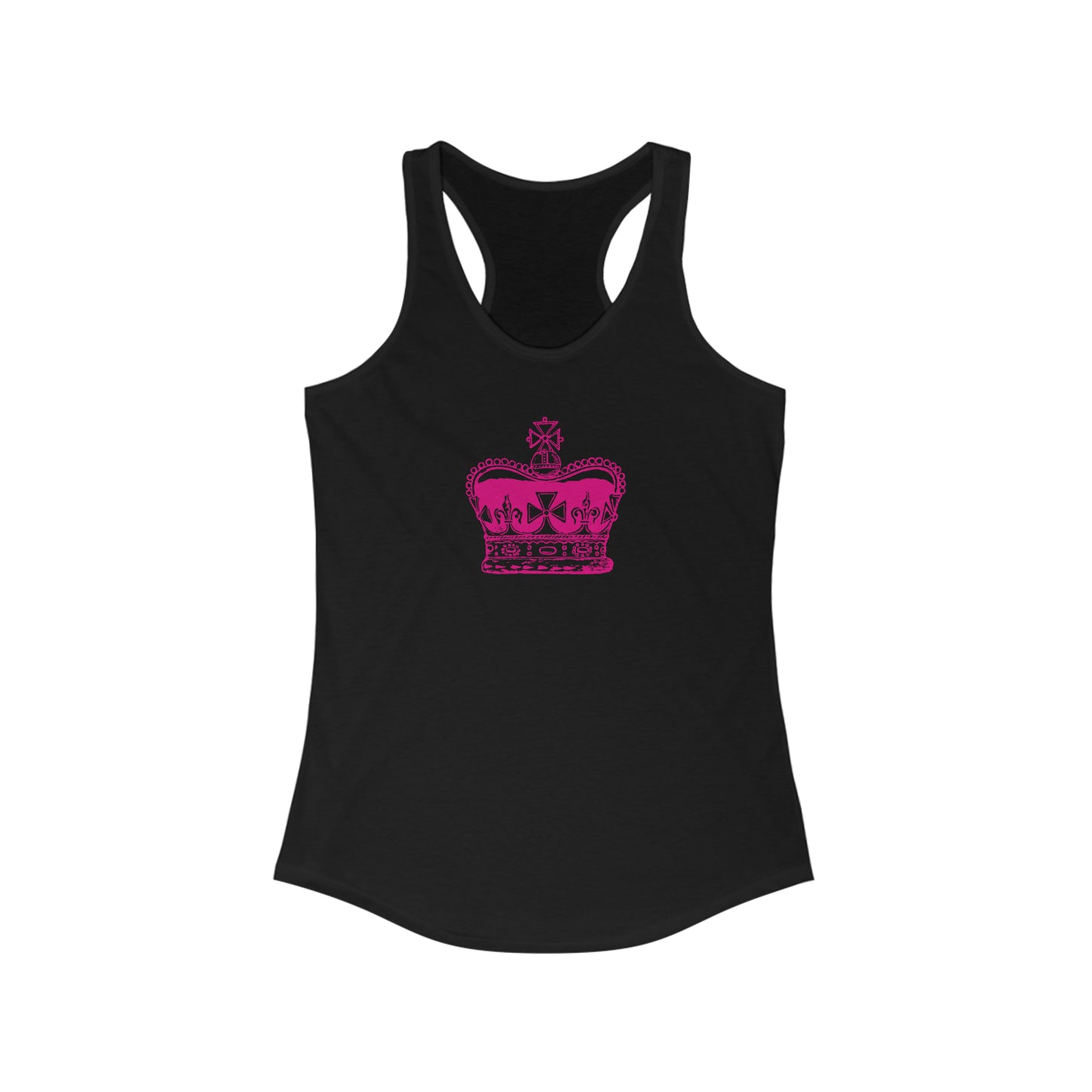 Pink Crown Racerback Tank