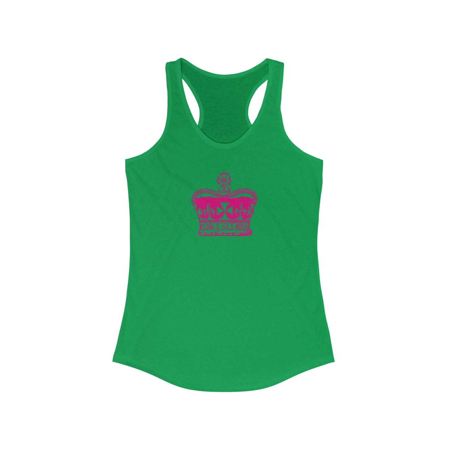 Pink Crown Racerback Tank