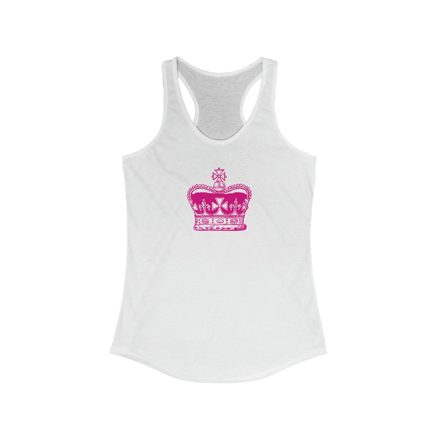 Pink Crown Racerback Tank