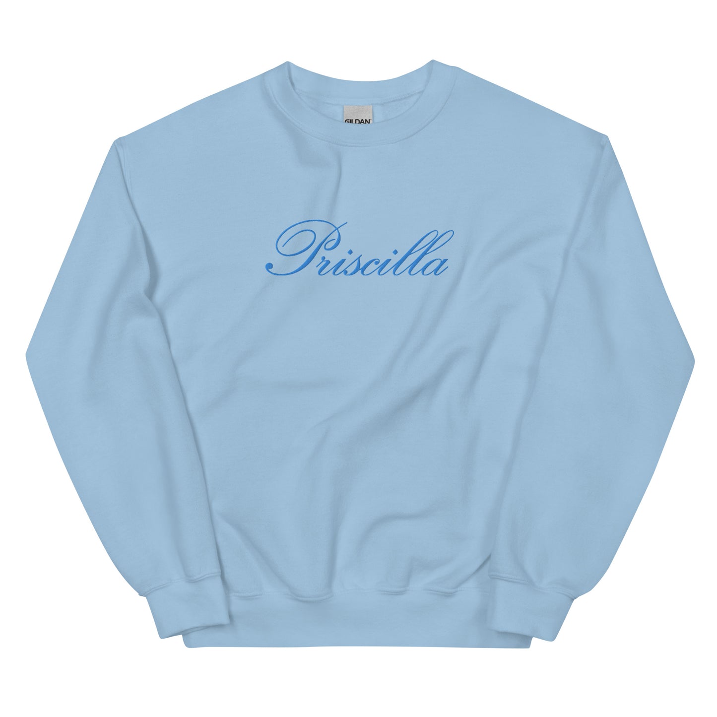 Priscilla Embroidered Sweatshirt in Blue
