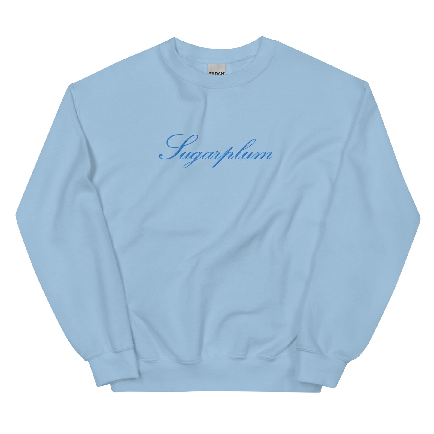 Sugarplum Embroidered Sweatshirt in Blue