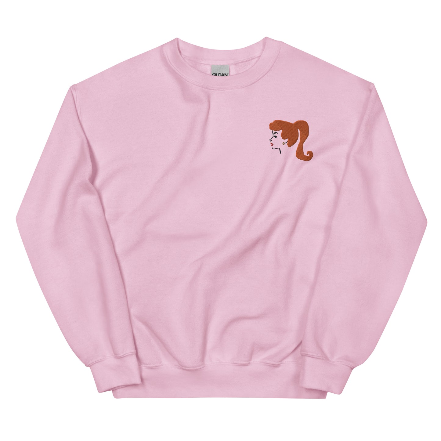 Redhead Vintage Ponytail Girl Sweatshirt