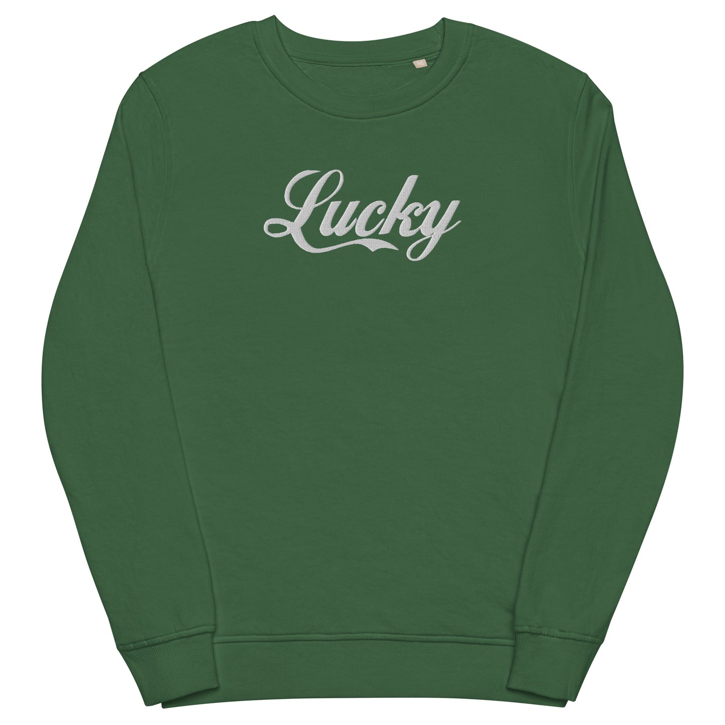 Lucky Embroidered Eco-Friendly Sweatshirt