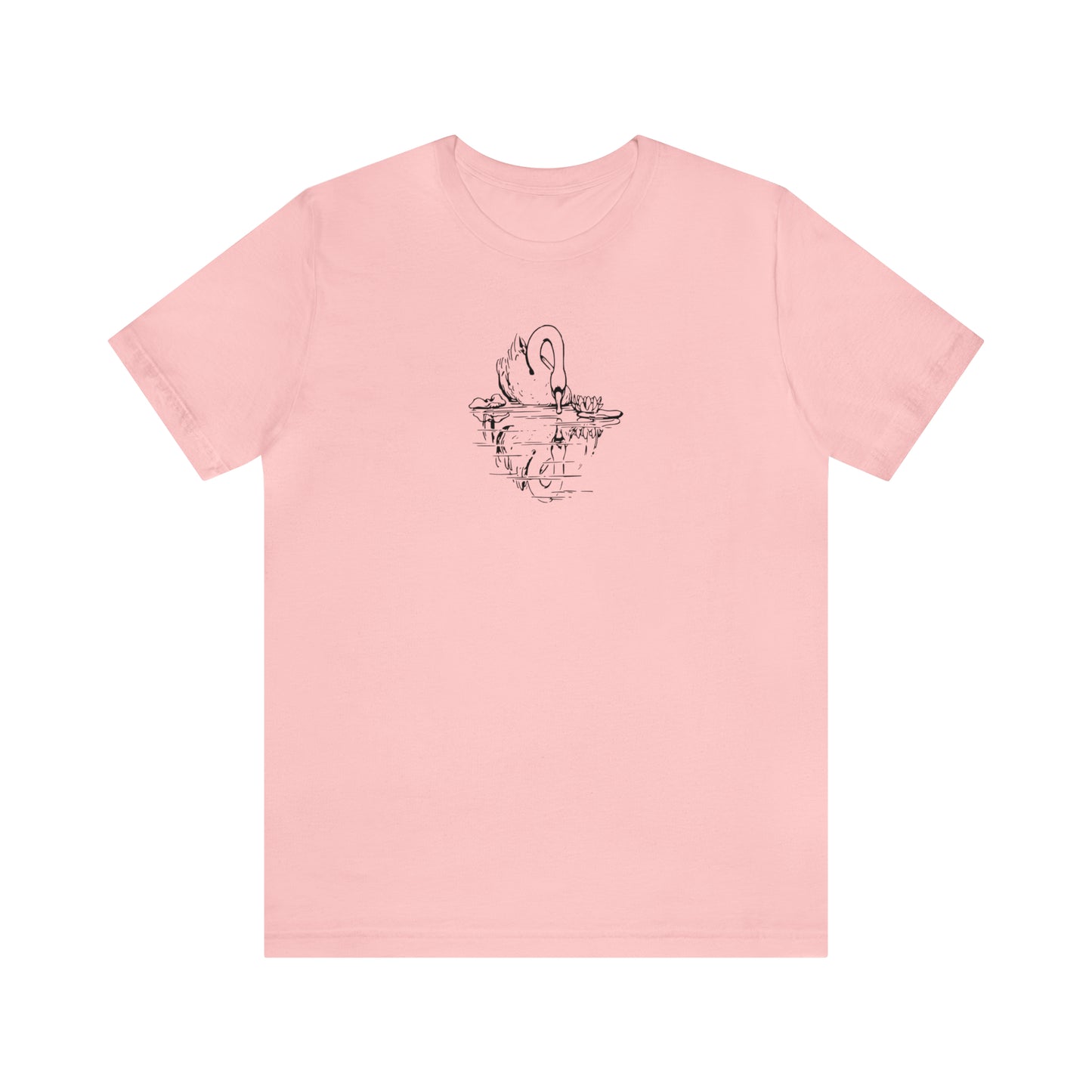 Swan Looking At Reflection Plus Size Tee