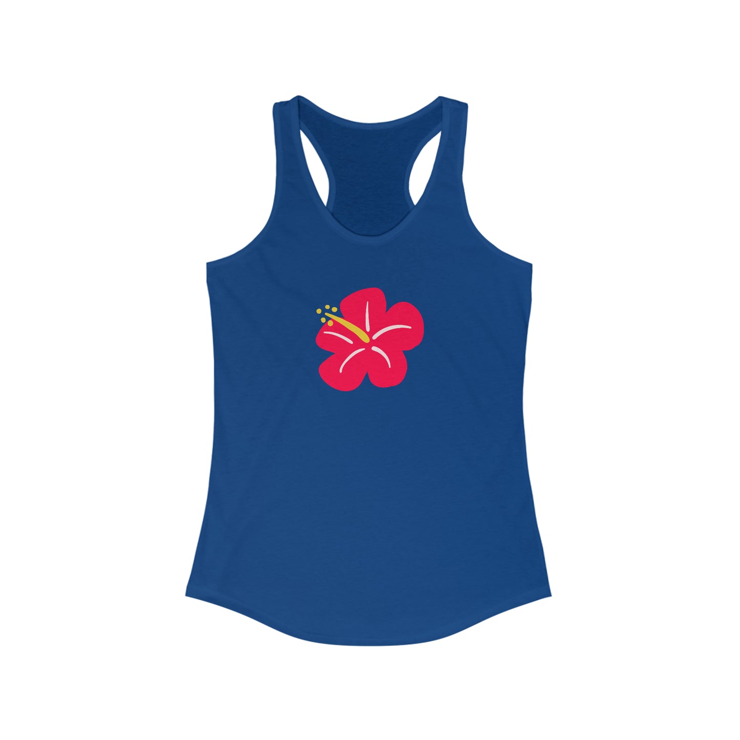 Red Hibiscus Racerback Tank