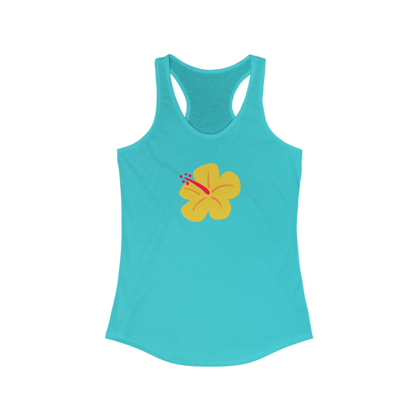 Yellow Hibiscus Racerback Tank