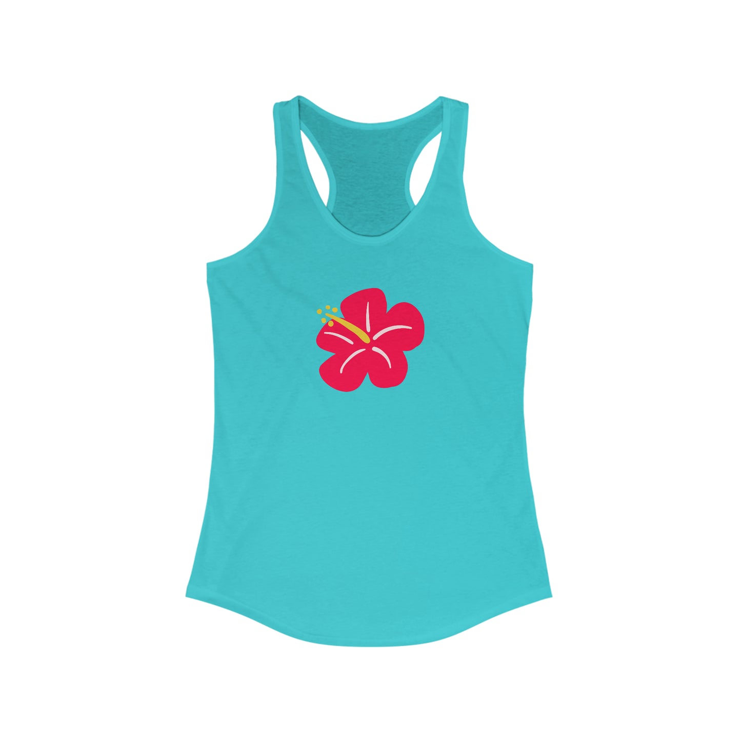 Red Hibiscus Racerback Tank