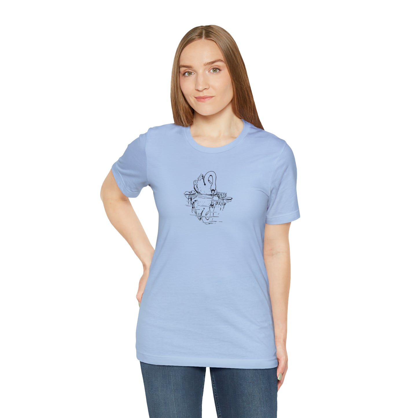 Swan Looking At Reflection Regular Fit Tee