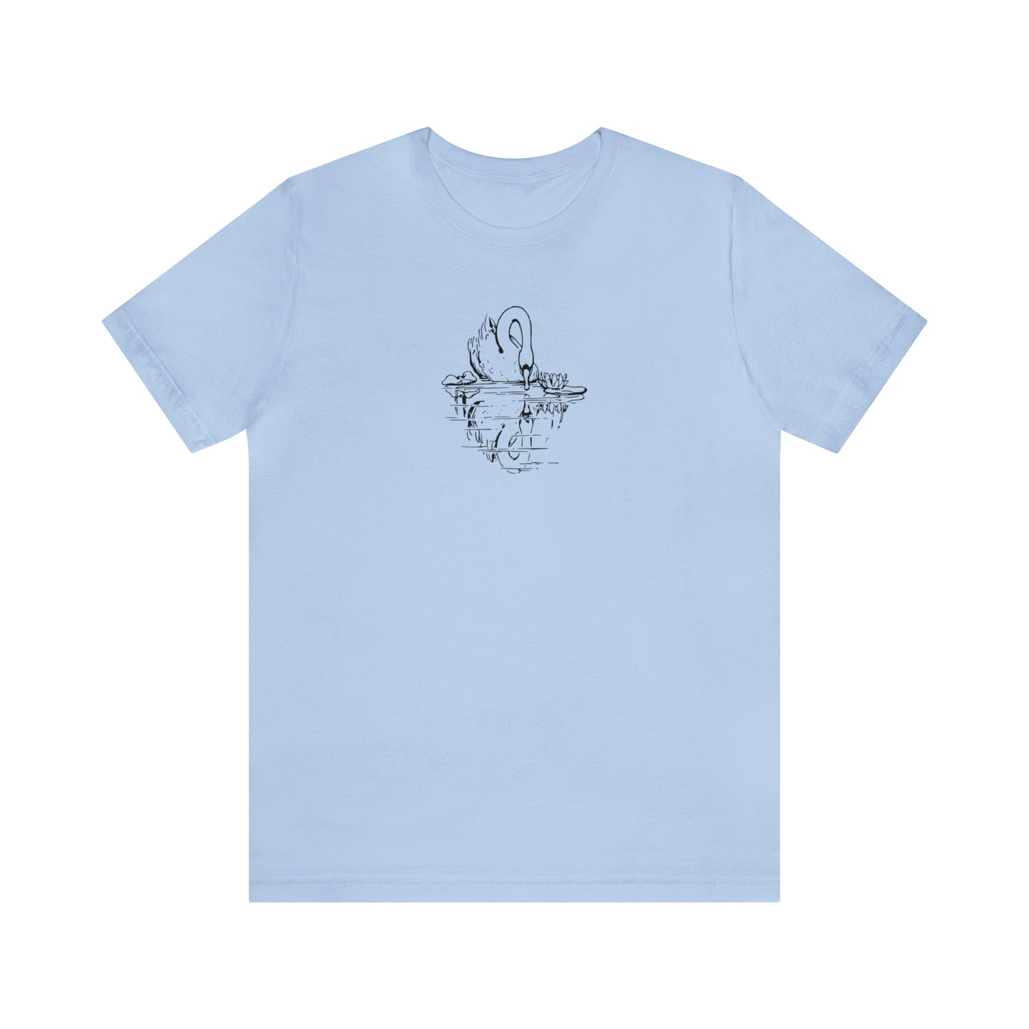 Swan Looking At Reflection Plus Size Tee