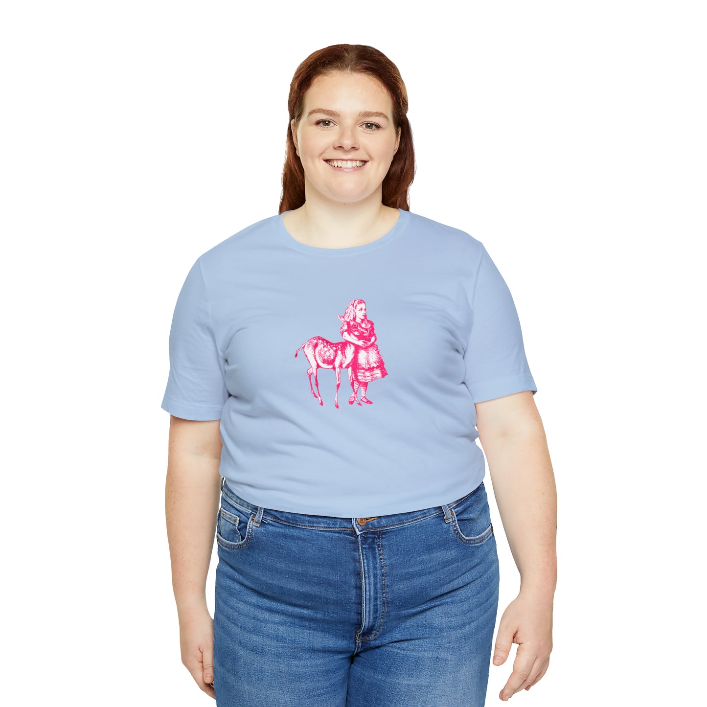 Pink Alice and Fawn Tee Plus Size