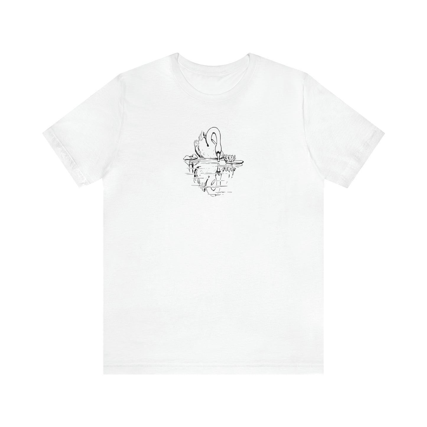 Swan Looking At Reflection Plus Size Tee