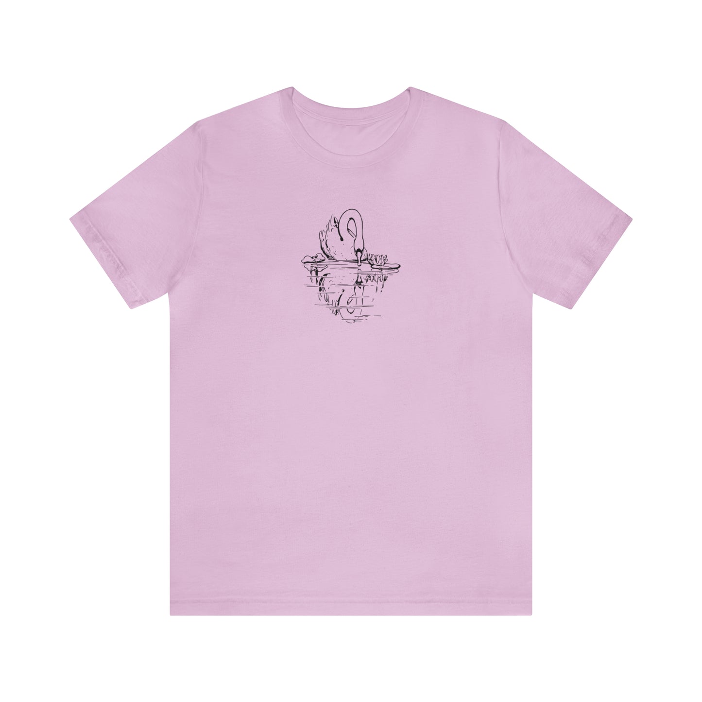 Swan Looking At Reflection Plus Size Tee