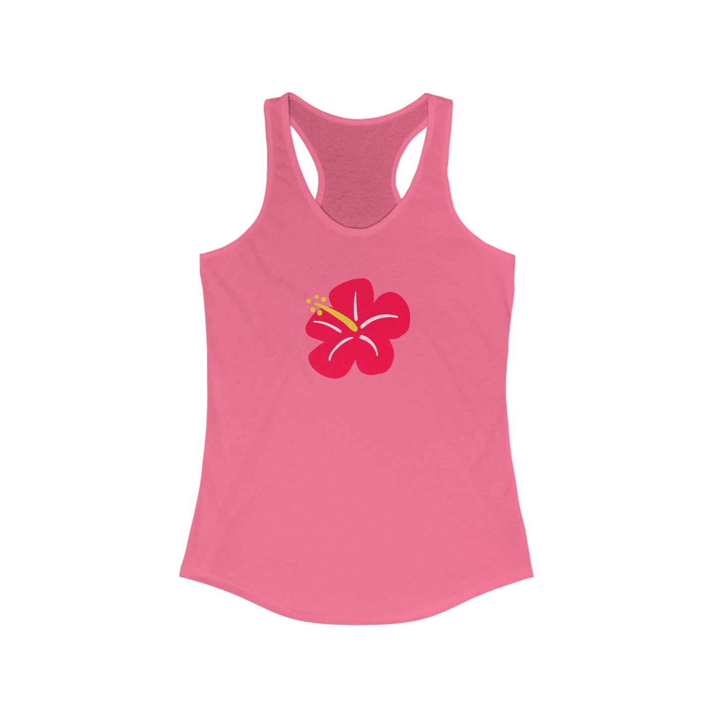Red Hibiscus Racerback Tank