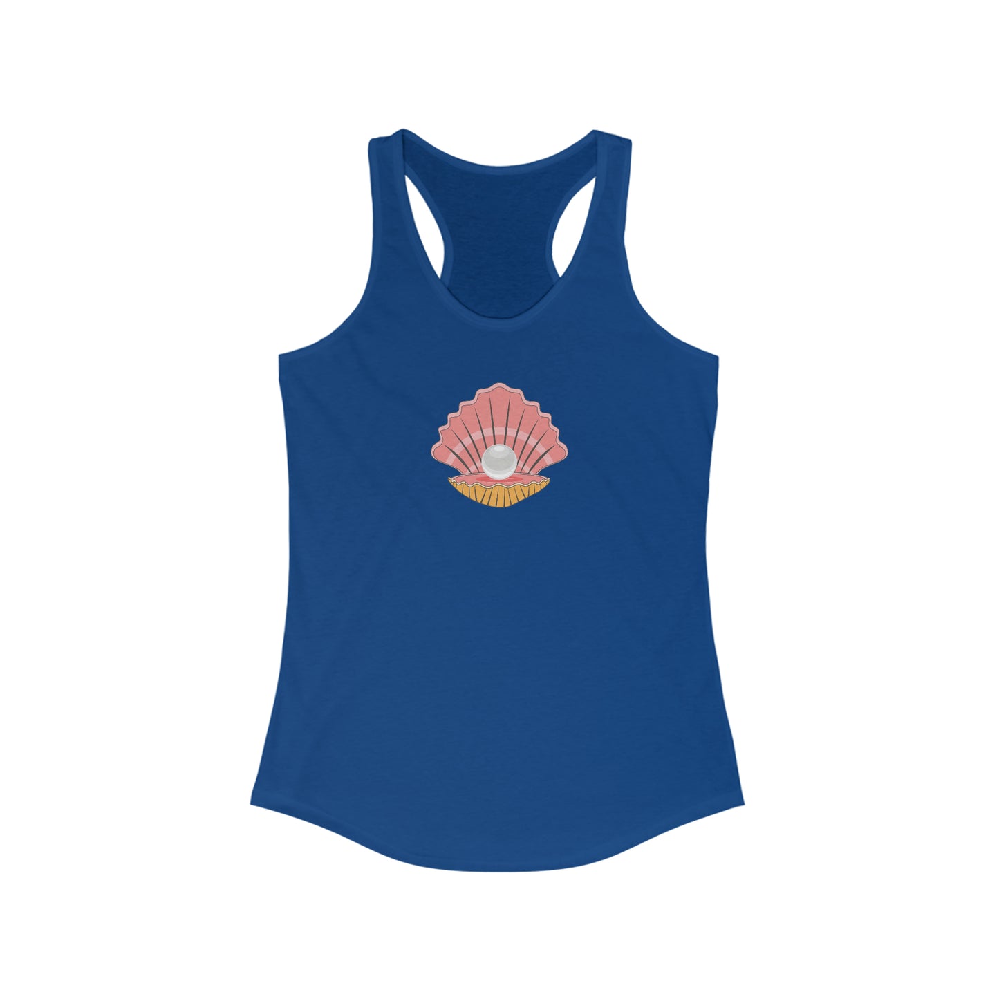 Oyster with Pearl Racerback Tank