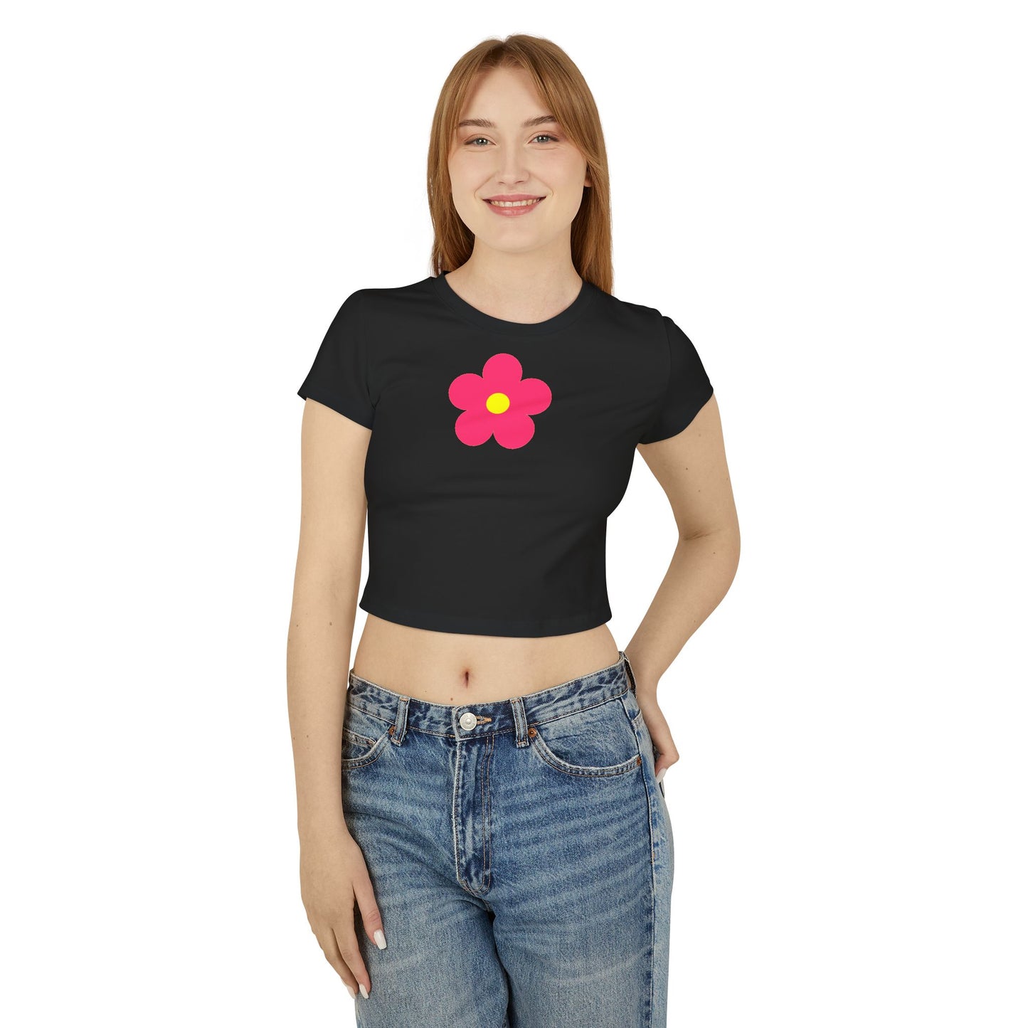 Pink Flower Organic Cotton Baby Tee
