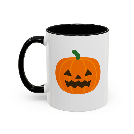 Jack O'Lantern Emoji Accent Mug