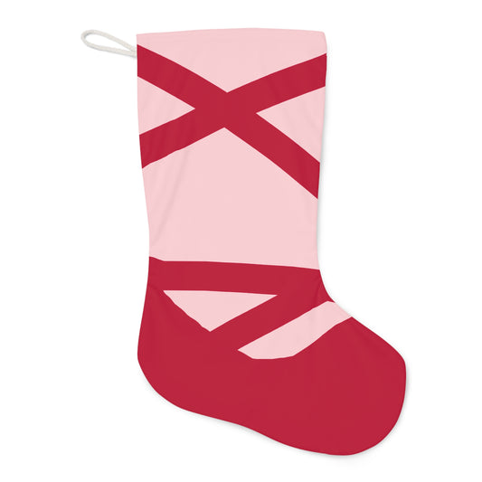 Red Ballet Slipper Christmas Stocking