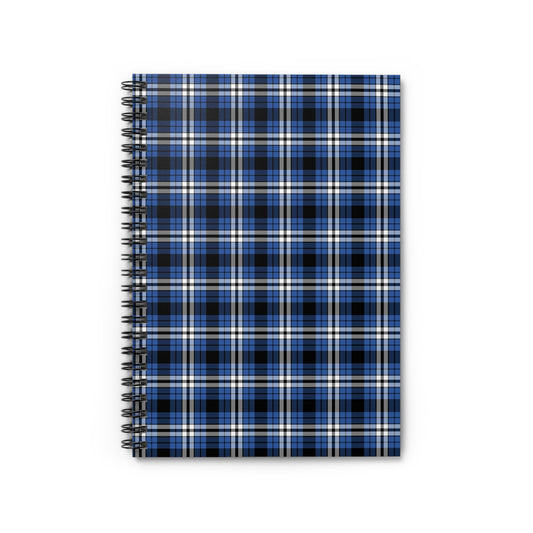 Blue Plaid Notebook