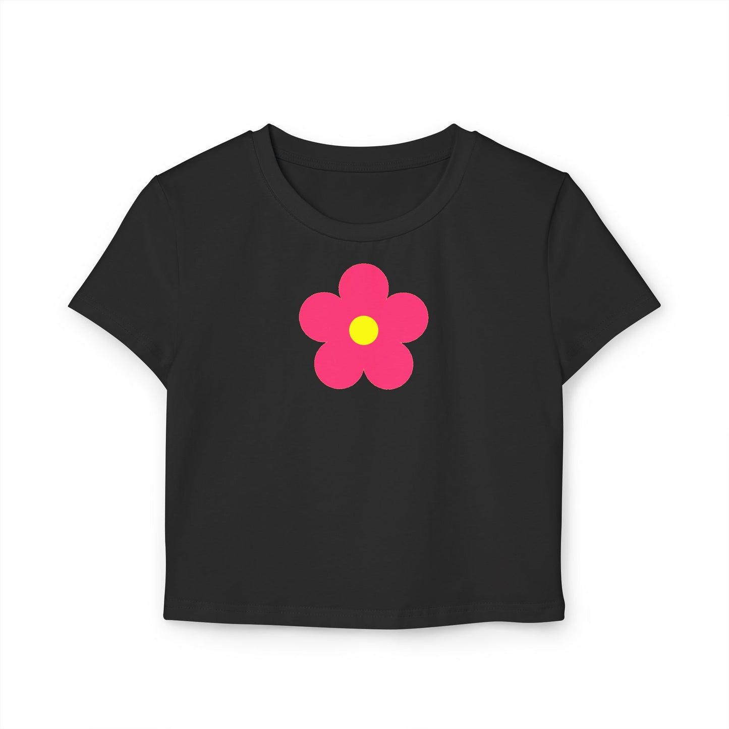 Pink Flower Organic Cotton Baby Tee