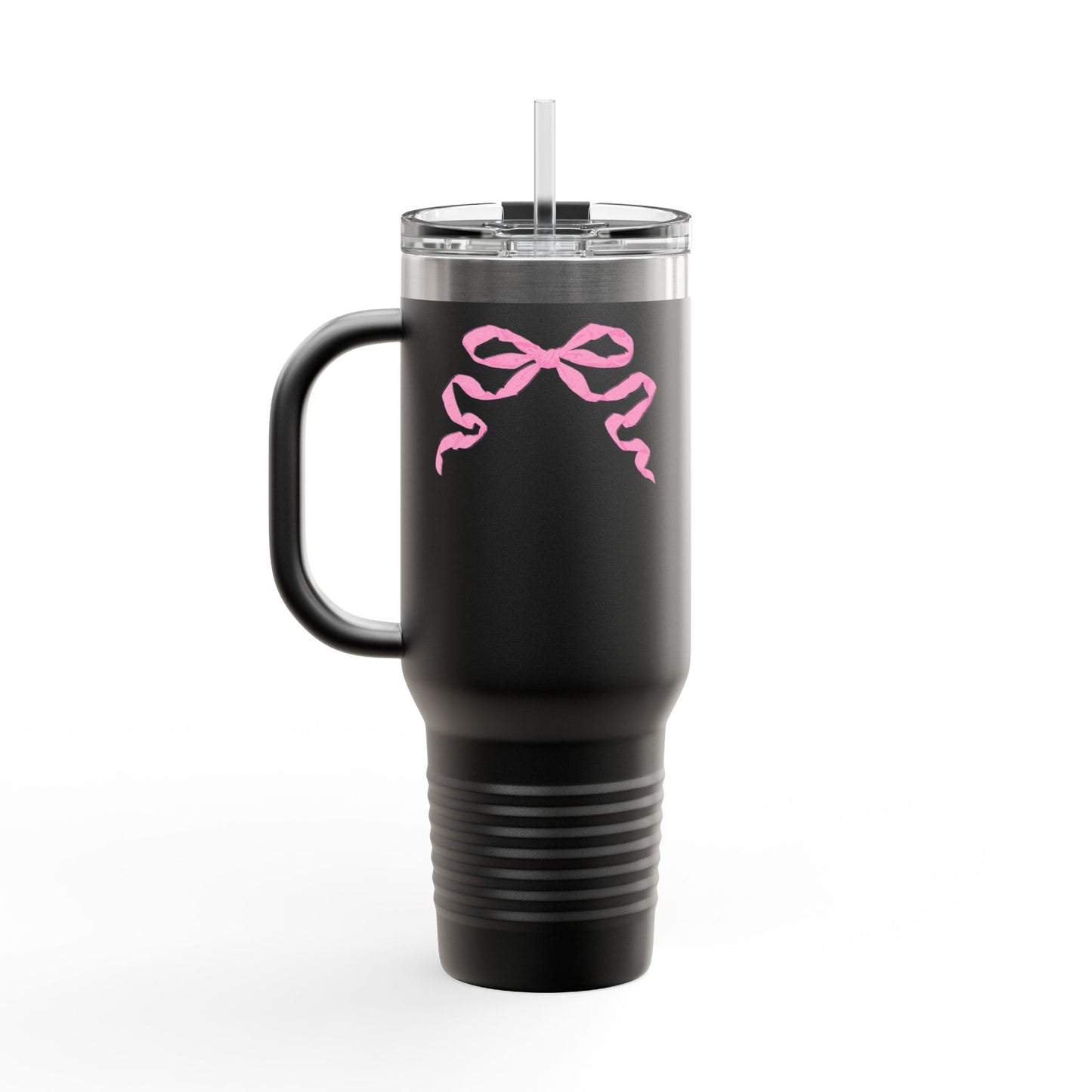 Pink Bow Insulated Tumbler