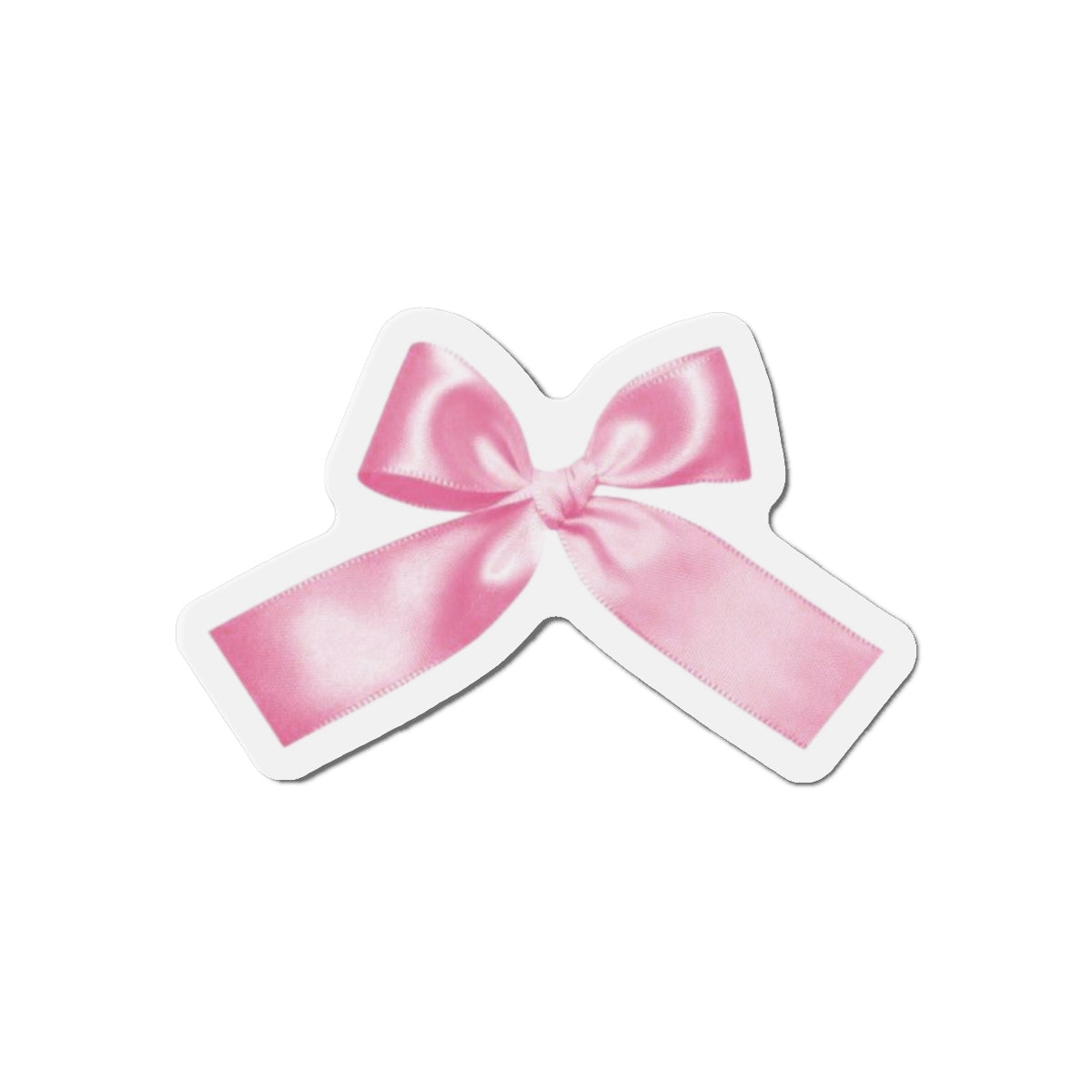 Pink Bow Die-Cut Magnets