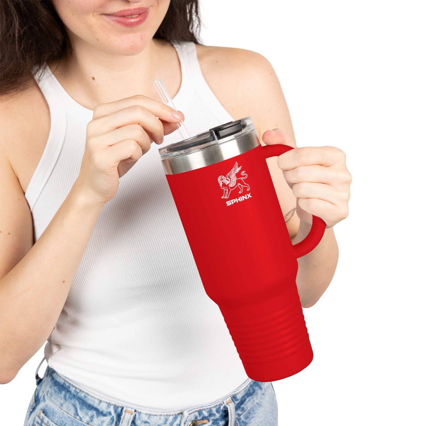 Sphinx White Logo Insulated Tumbler