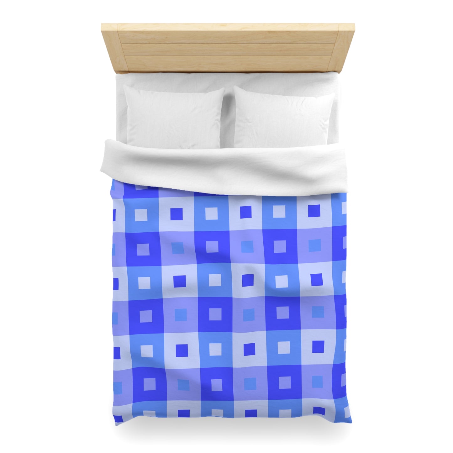 Blue Rectangles Duvet Cover