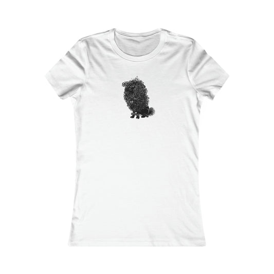 Black Poodle Slim Fit Tee