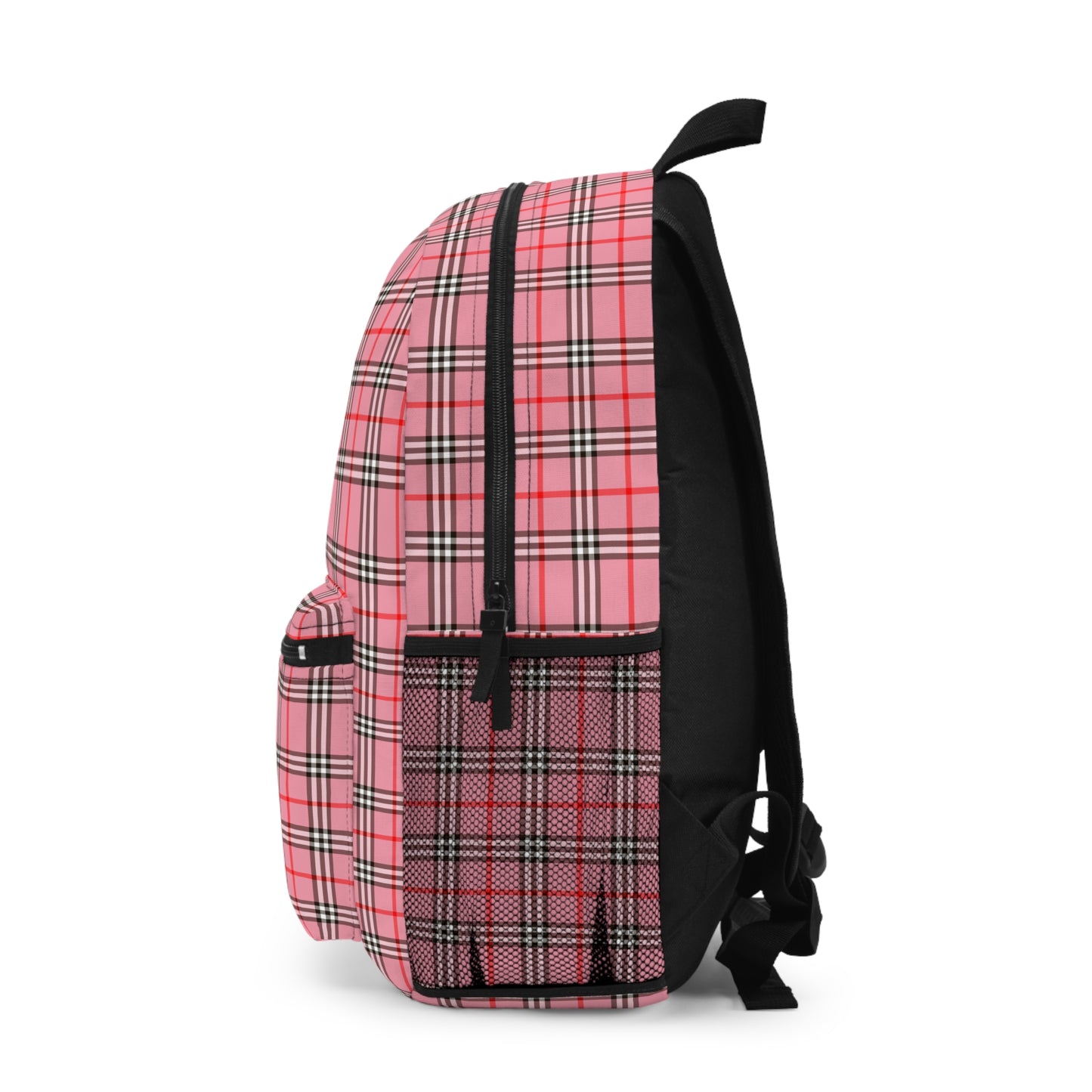 Pink Plaid Backpack