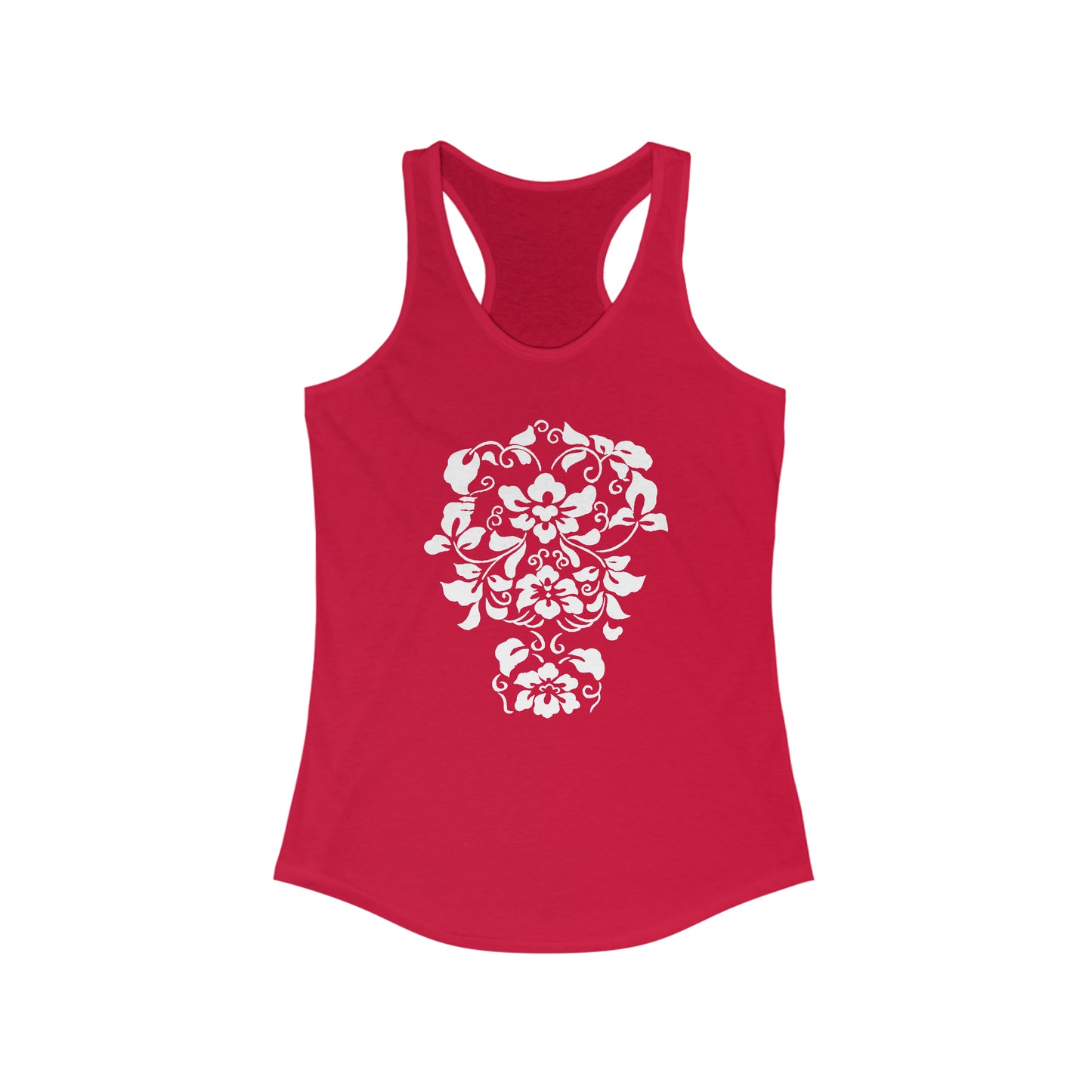 Hawaiian Print Racerback Tank