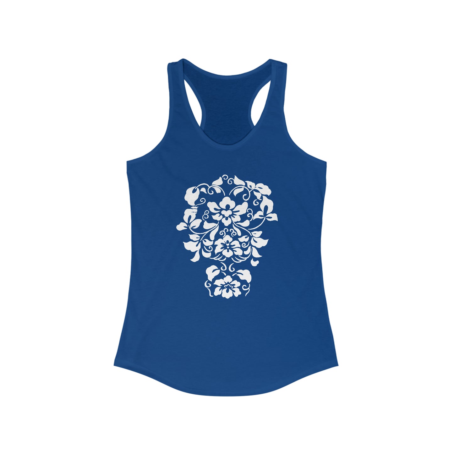 Hawaiian Print Racerback Tank