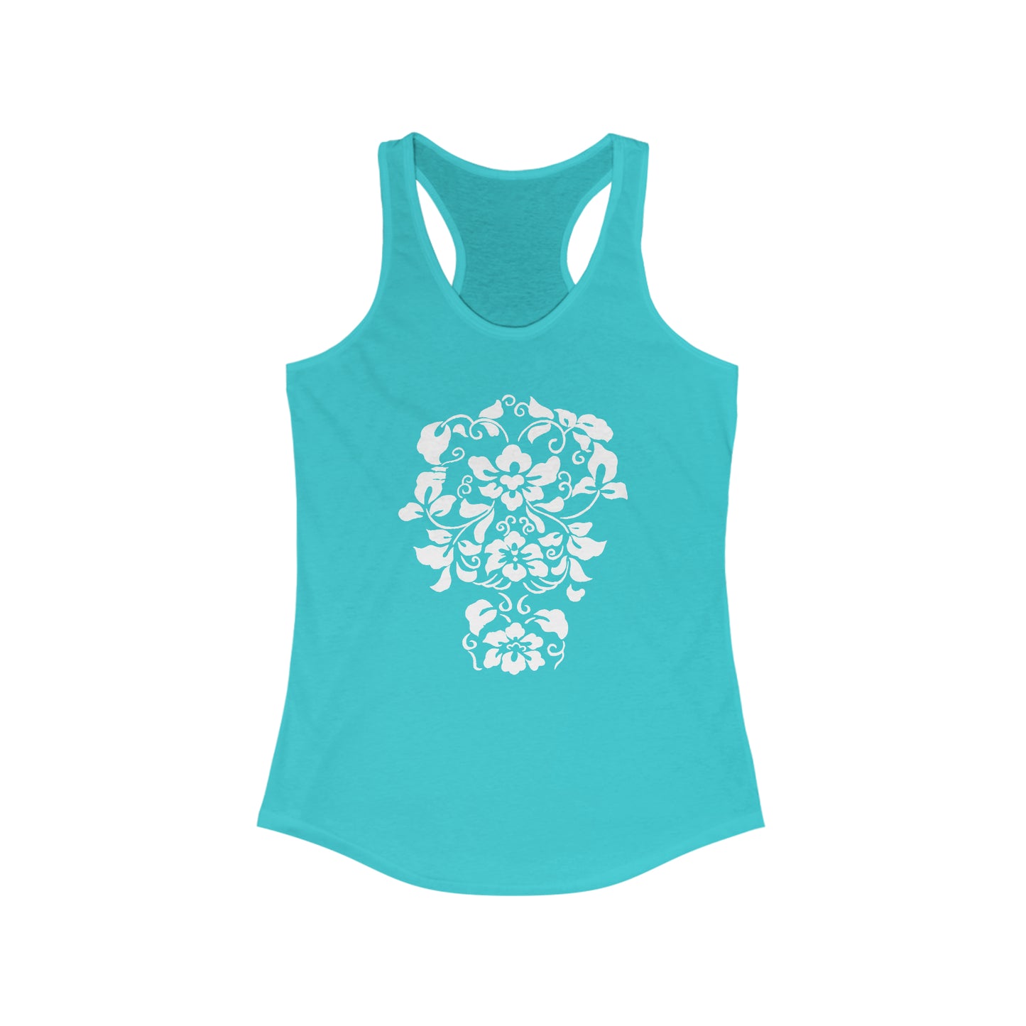 Hawaiian Print Racerback Tank