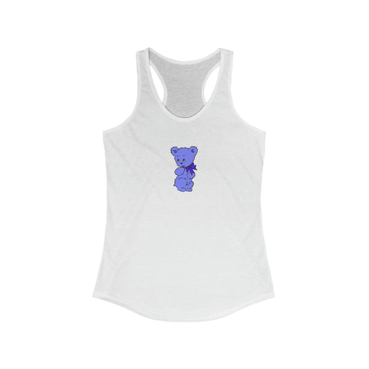 Blue Teddy Bear Racerback Tank