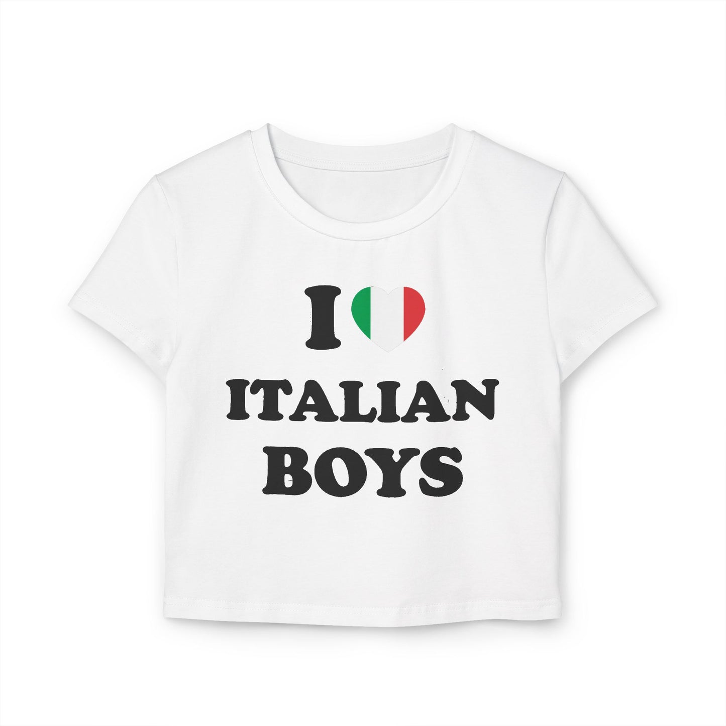 I Love Italian Boys Organic Cotton Baby Tee
