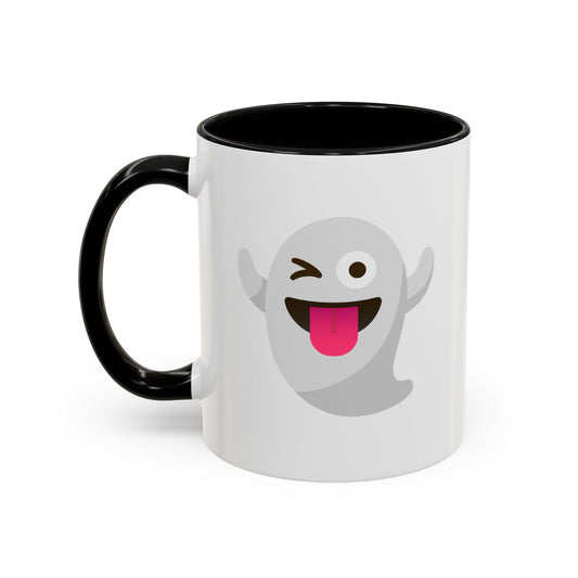 Ghost Emoji Accent Mug