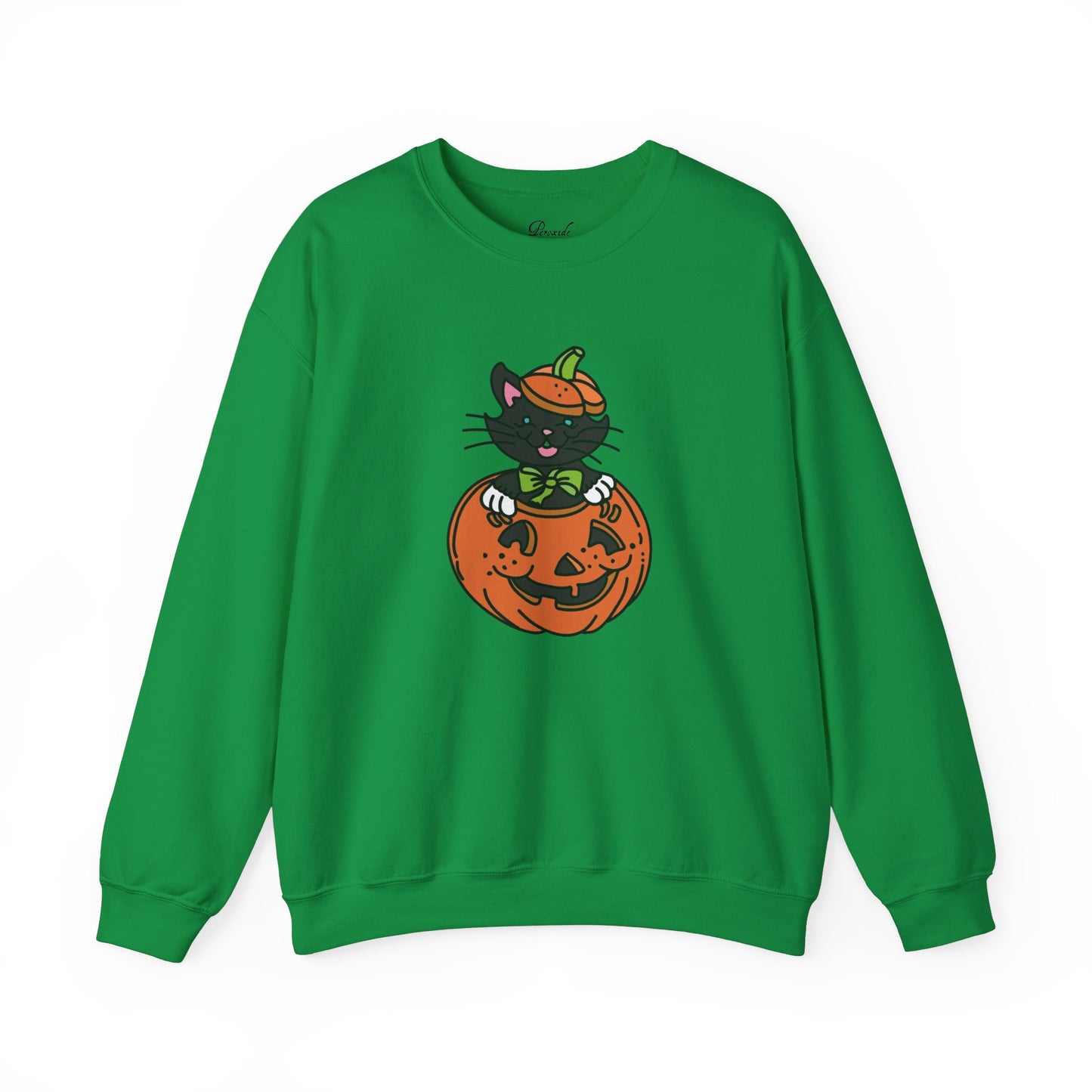 Kitten in a Pumpkin Sweatshirt